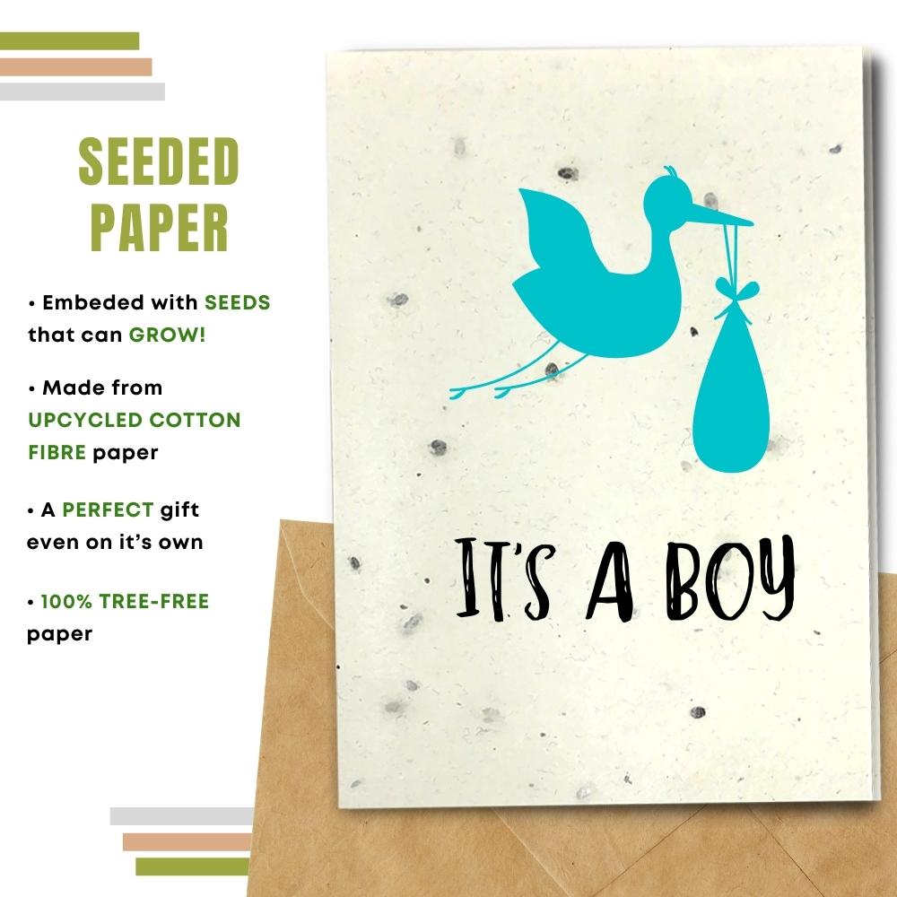 New Baby Card - It's a Boy!