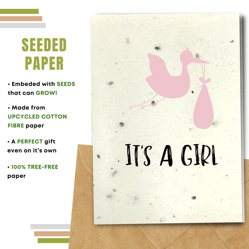 New Baby Card - It's a Girl!
