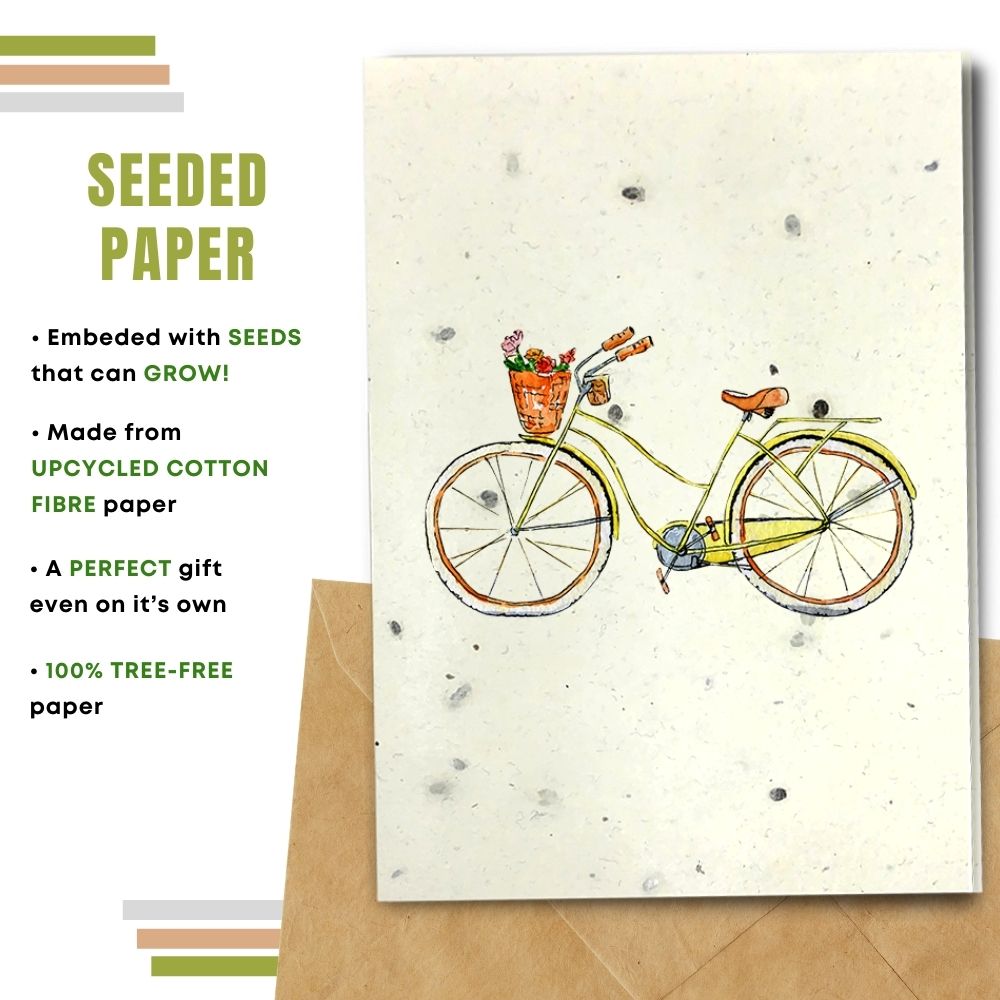 General Blank Card  - Yellow Bike