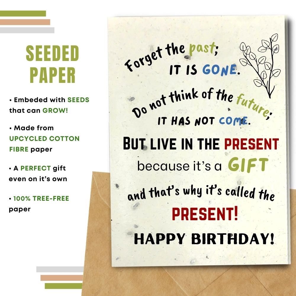 General Birthday Card - Past, Future, Present
