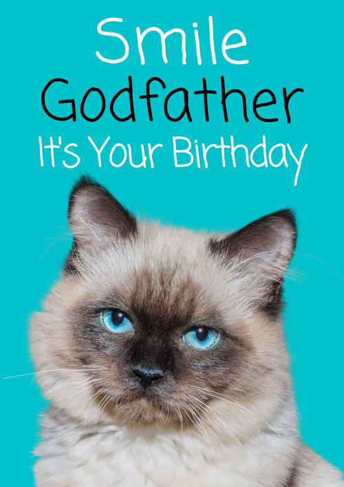 Humour Godfather Birthday Card Personalisation