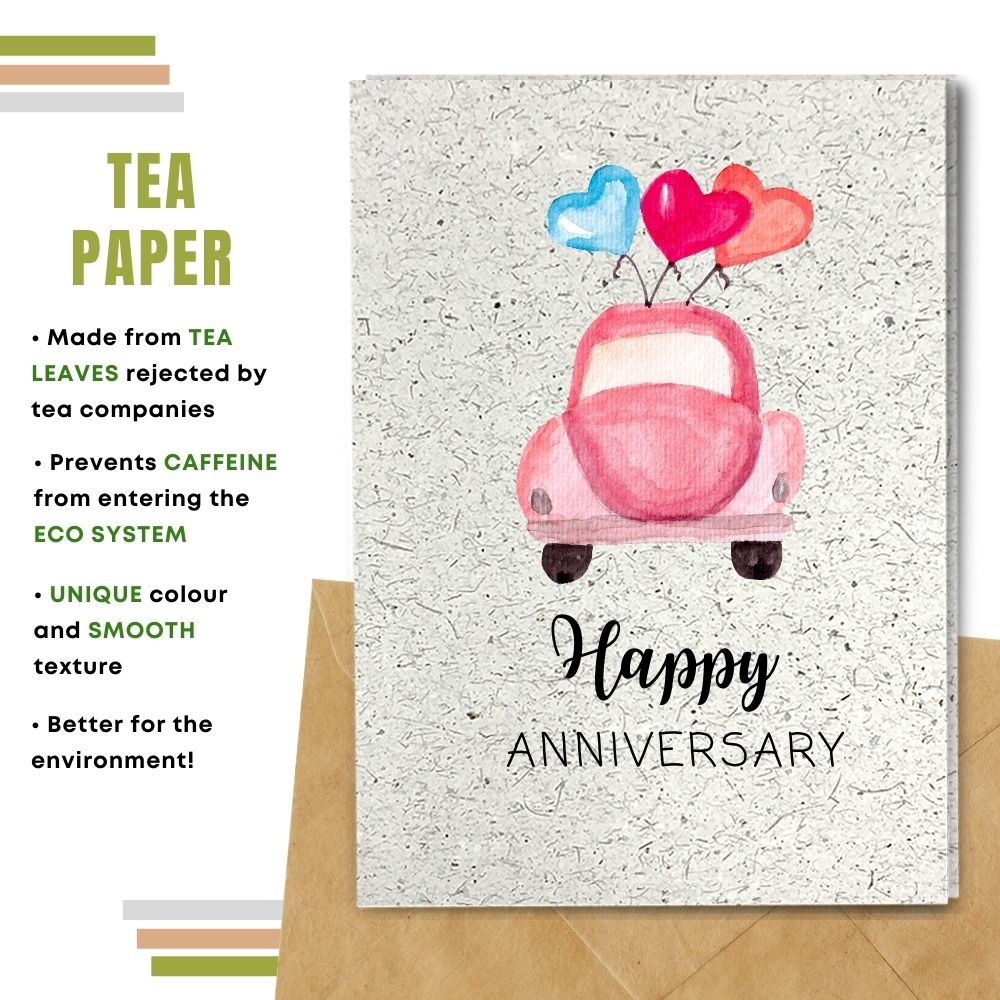 General Anniversary Card - Love Car