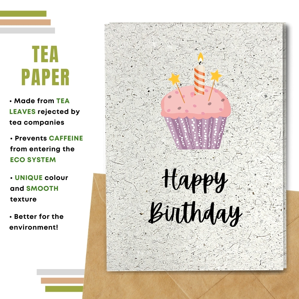Children Birthday Cards - Pink Cupcake