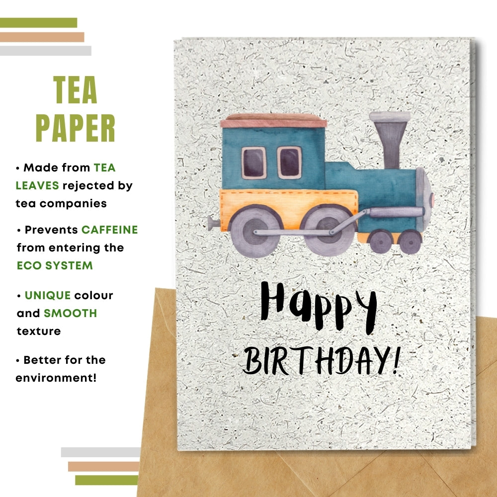 Children Birthday Card - Toy Train