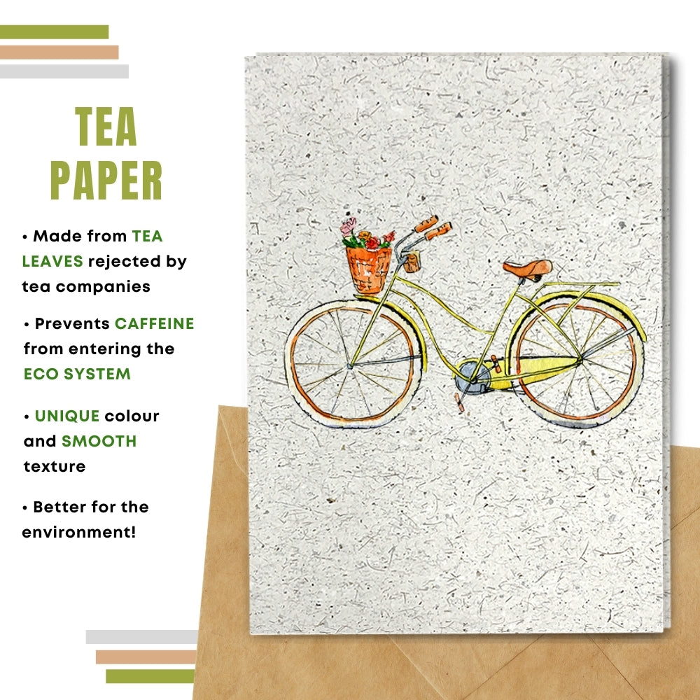 General Blank Card  - Yellow Bike