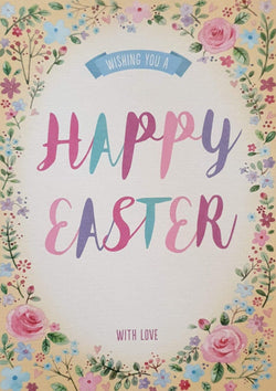 Easter Card - General / Flower Wreath