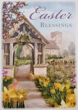 Easter Card - General / Easter Blessings & Church Arch