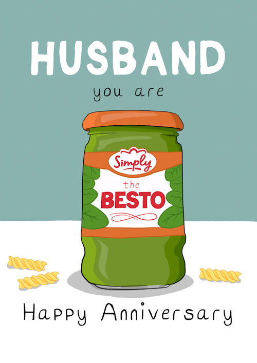 Anniversary Husband Card Personalisation