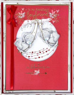 Boyfriend Valentines Day Card - My Amazing Boyfriend / Two Bears on a Swing