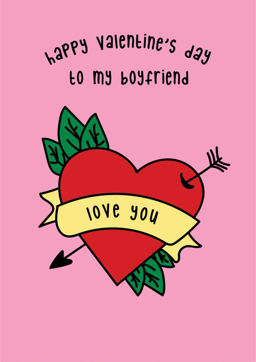 Boyfriend Valentines Day Card Personalisation