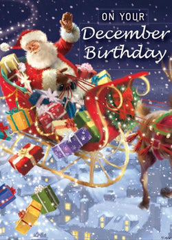 December Birthday Christmas Card