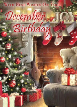 December Birthday Christmas Card