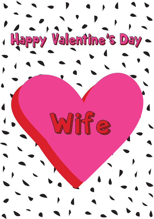 Wife Valentines Day Card Personalisation