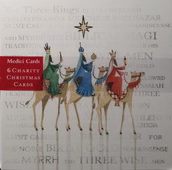 Charity Christmas Card - Pack / Three Kings with Gifts on Camels