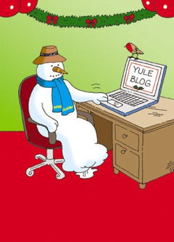 Humour Christmas Card - Yule Blog