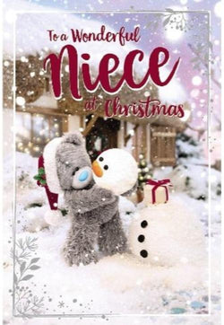 Niece Christmas Card - 3D Card