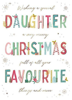 Daughter Christmas Card - Christmas Favourite