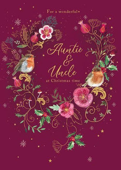 Auntie & Uncle Christmas Card / Fable Robins