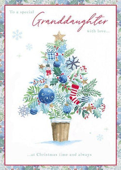 Granddaughter Christmas Card - Christmas Tree