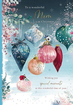 Mum Christmas Card - Giselle Baubles