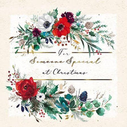 Someone Special Christmas Card - Floral