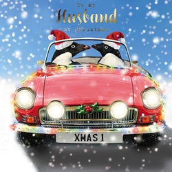 Husband Christmas Card - Christmas Kiss