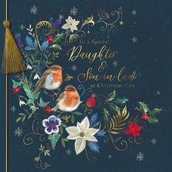 Daughter And Son In Law Christmas Card - Fable Robin