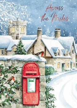 Across The Miles Christmas Card - Postbox