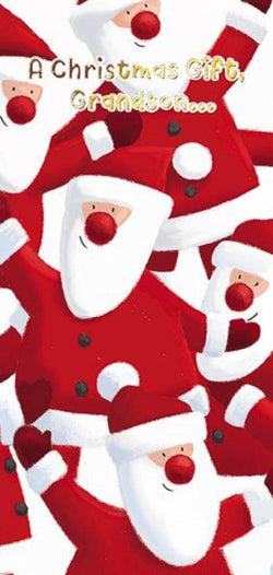 Money Wallet Christmas Card - Grandson