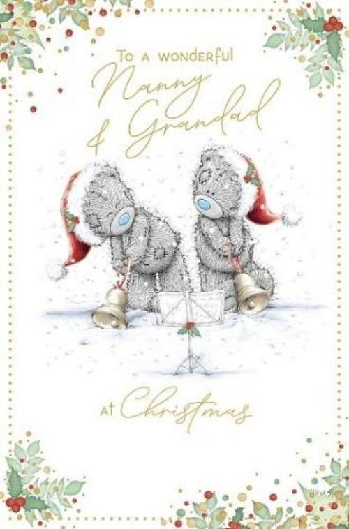 Nanny And Grandad Christmas Card