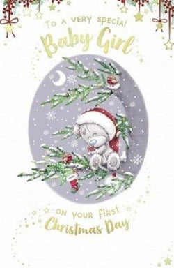 Baby Christmas Card - Girls