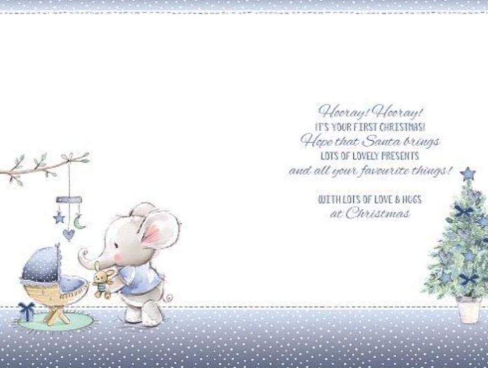 Baby Christmas Card - Boy