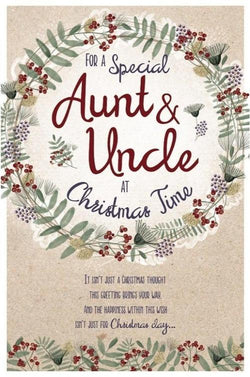Aunt And Uncle Christmas Card