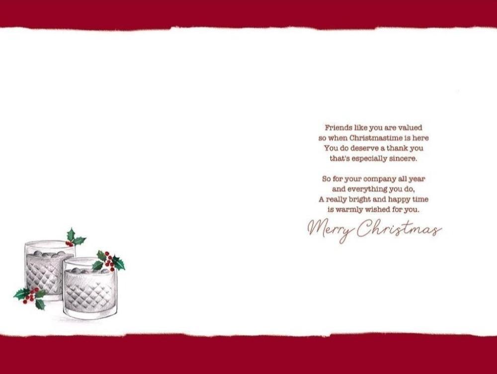 Special Friends Christmas Card