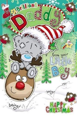 Daddy From Little Boy Christmas Card