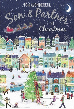 Son And Partner Christmas Card
