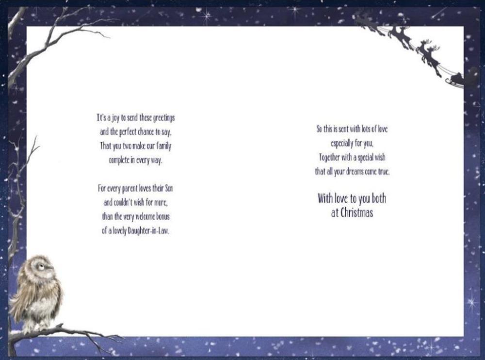 Son And Daughter In Law Christmas Card