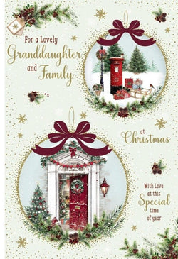 Granddaughter And Family Christmas Card