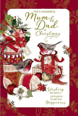 Mum And Dad Christmas Card