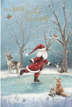 Sister And Her Family Christmas Card