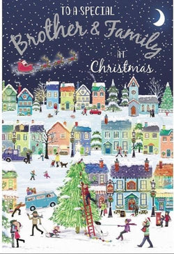 Brother And Family Christmas Card