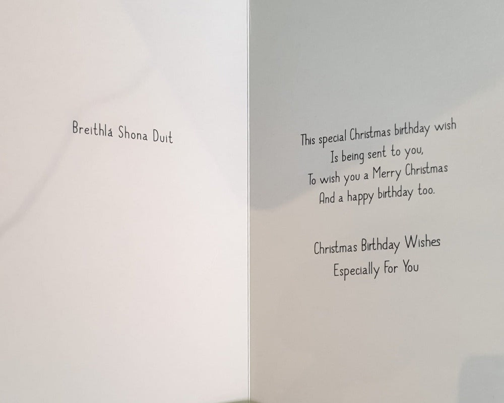 December Birthday Christmas Card