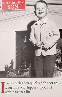 Son Christmas Card - Funny