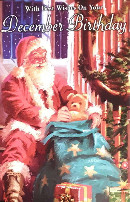 Santa and a Teddy Bear
