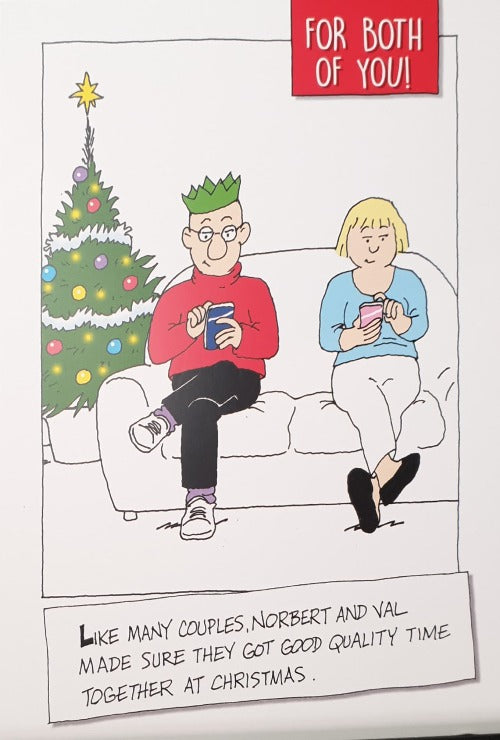 Both Of You Christmas Card - Funny