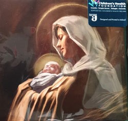 Charity Christmas Card (In Irish & English) - Pack of 8 Small Size / Children's Health Foundation - Mary Holding Baby Jesus