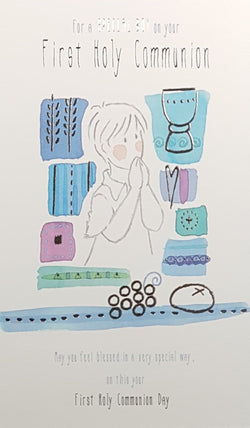 Communion Card - May You Feel Blessed In A Very Special Way ( Boy )
