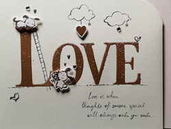 Birthday Card - Someone Special / Love Is When Thoughts Of Someone Special...