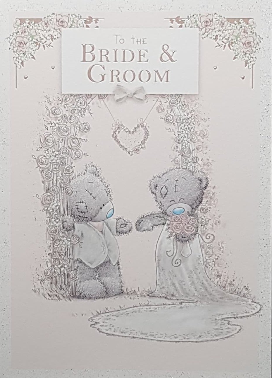 Wedding Card - Bride & Groom / A Pretty Floral Motive