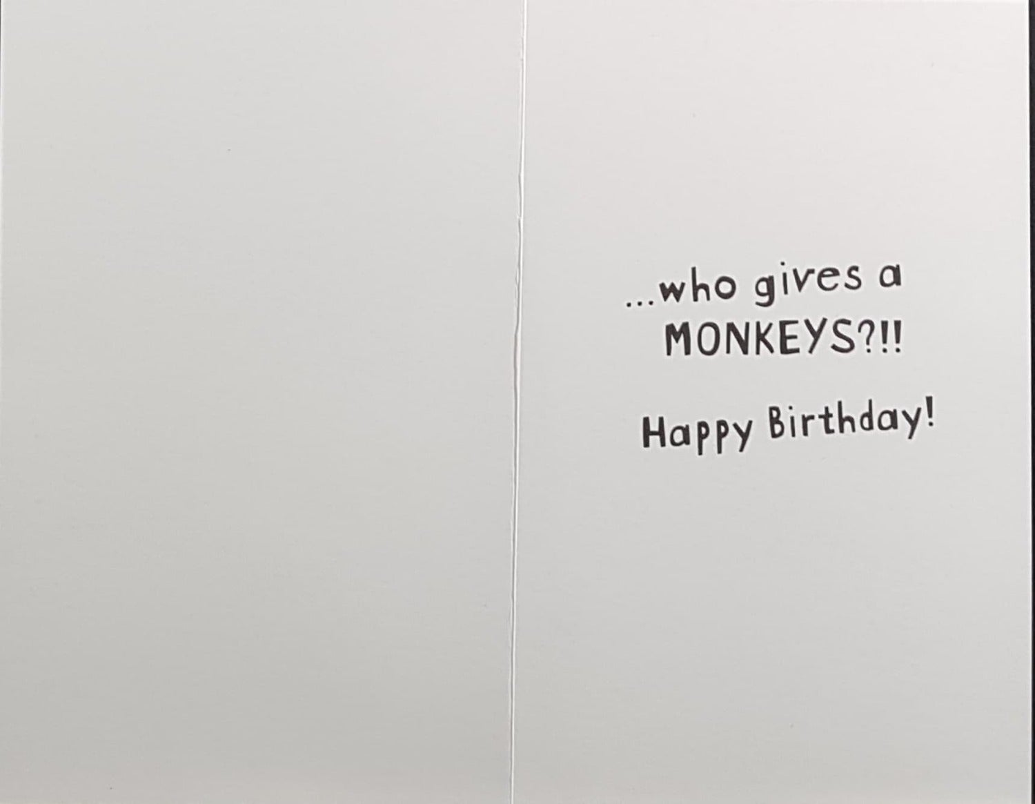 Birthday Card - Humour / A Funny Monkey Showing His Tongue